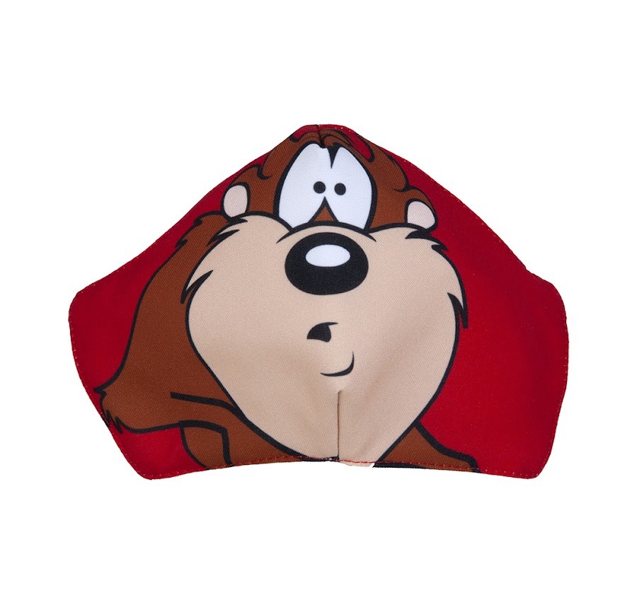 Tapabocas Niño Looney Taz Reutilizable Antifluido x 1Und