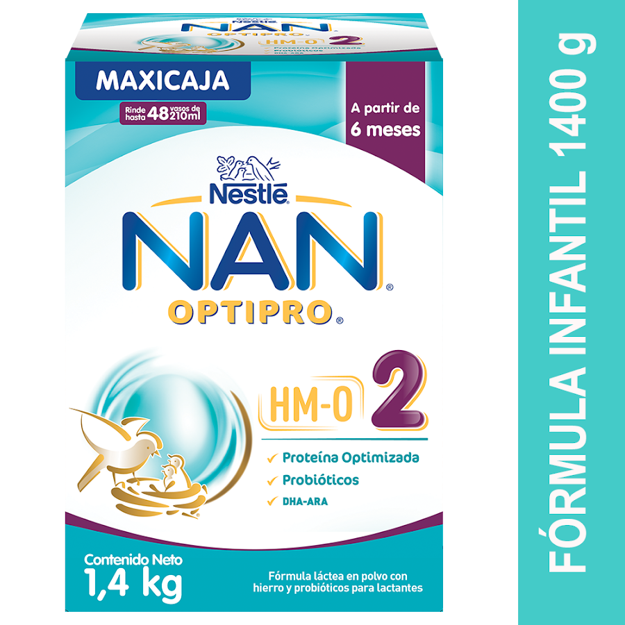 Formula Infantil NAN 2 Optipro HMO X1400g