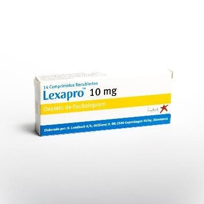 LEXAPRO 10MG COMPRIMIDOS CAJA X14COM. LUNDBECK ESCITALOPRAM