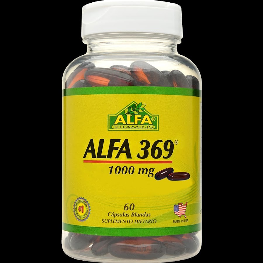 Omega Alfa 369 1000 mg Alfa Vitamins x 60 Capsulas Blandas