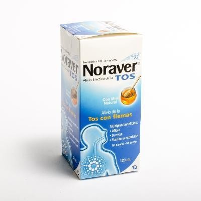 Noraver Tos 8mg/5ml. Jbe. Fco. x120ml TQ Bromhexina HCI