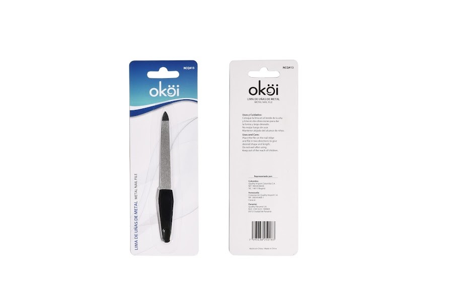 Lima De Uñas De Metal Okoi Nail File x 1und