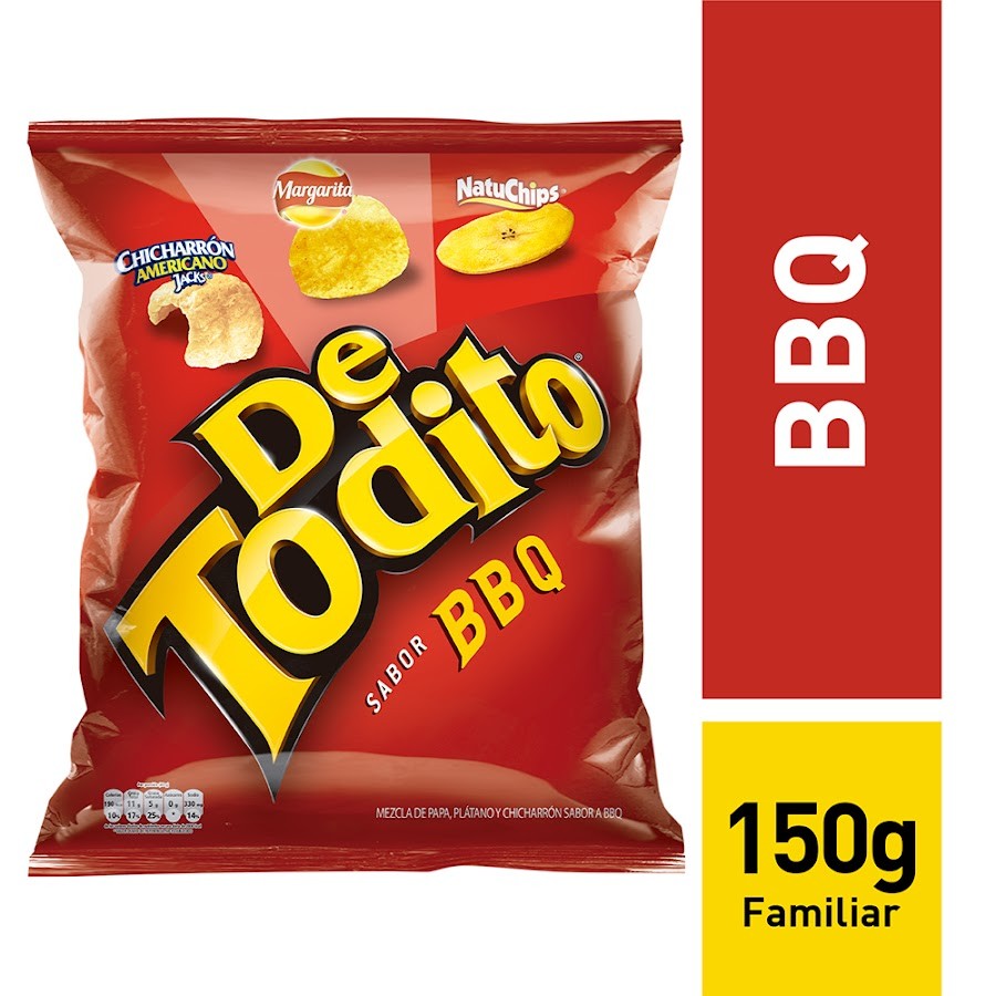 PASABOCAS DE TODITO BBQ X150G.