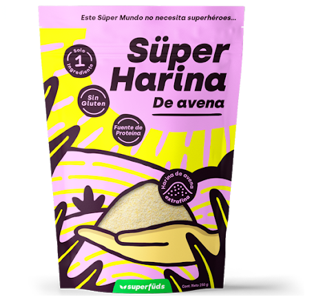 Süper harina de avena libre degluten x 250g