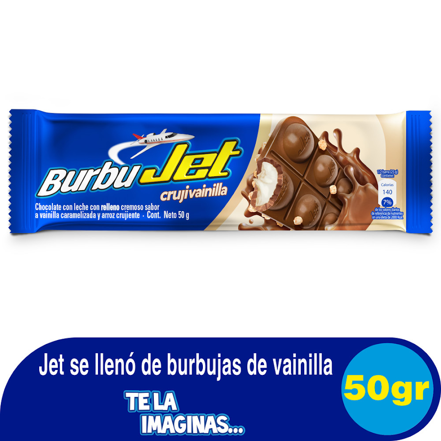Chocolatina JET BurbuJet x 50 gramos