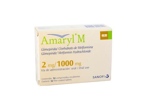 Amaryl M 2/1000Mg Comprimidos Caja X32Com. San Metformina Glimepirida
