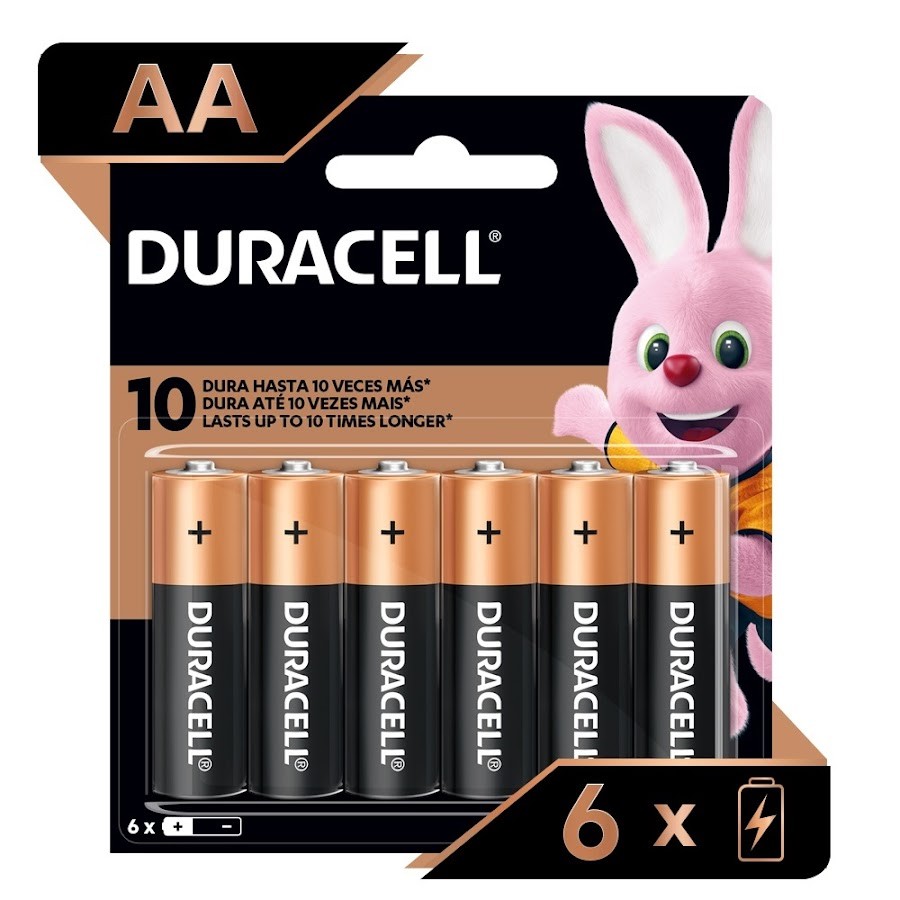 Pilas Alcalinas Duracell AA Paquete x 6Und