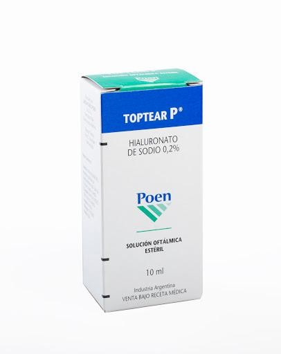 Toptear P 0.2% Solución Oftálmica Fco.x10ml. POEN Hialuronato de Sodio