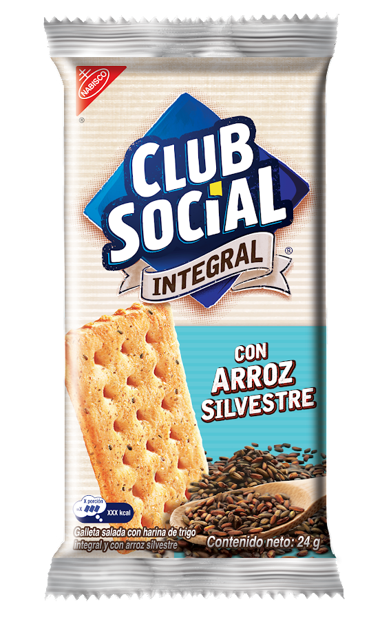 Fracción Galleta Club Social Arroz Silvestre x24gr