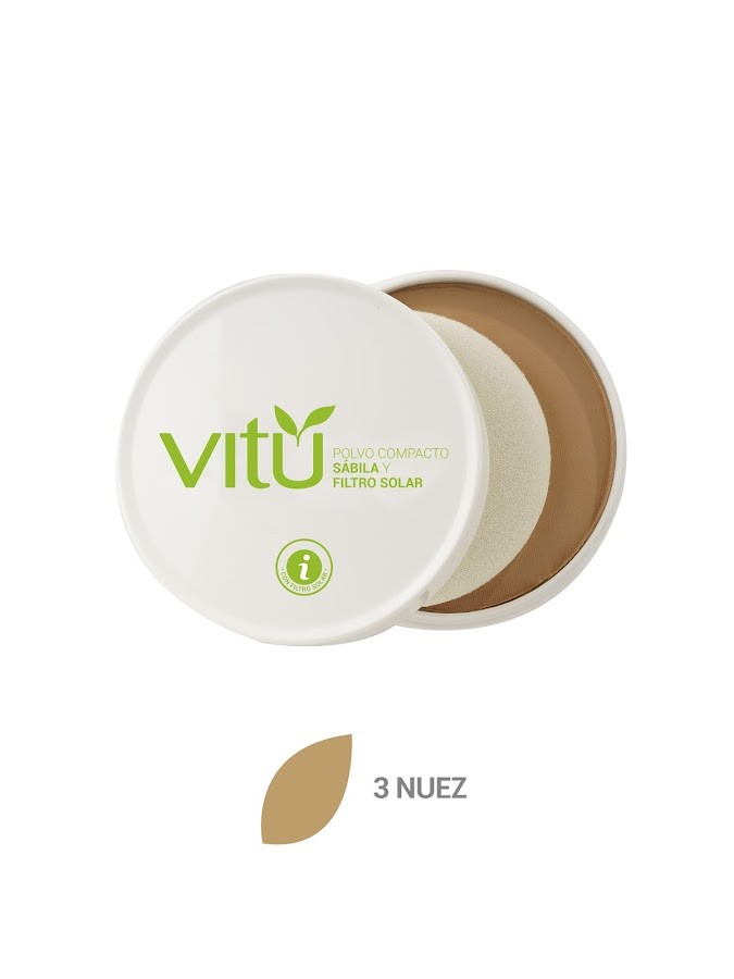 Polvo Compacto Vitu Sabila Y Nuez X1Und