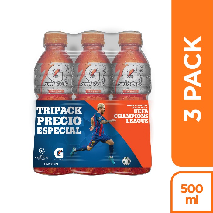 OFERTA GATORADE SURTIDO BOTELLA TRIPACK X500ML. PRECIO ESPECIAL