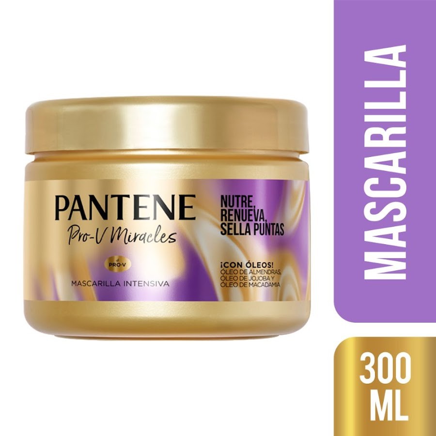 Mascarilla Pantene Pro-V  Miracles Nutre, Renueva, Sella Puntas x300 ml