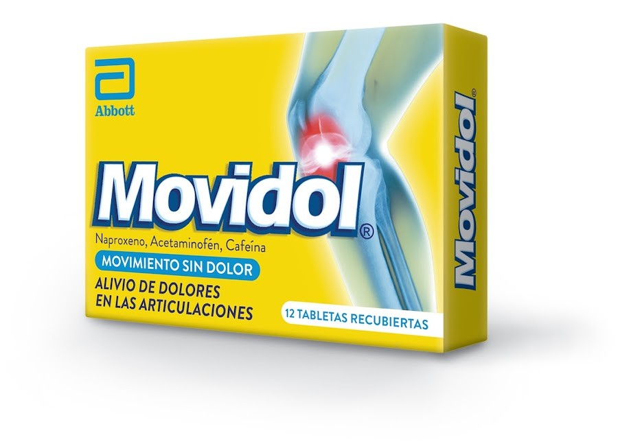Movidol 250mg Tableta Caja x12tab. LAF Naproxeno Acetaminofén Cafeína