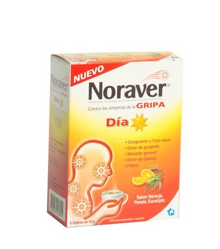 Noraver Gripa Día Naranja Panela Sobres Caja X6Sob Tq Acetami Levoce