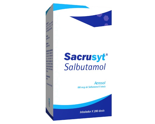 Sacrusyt Salbutamol 100 mcg x 1 Inhalador bucal