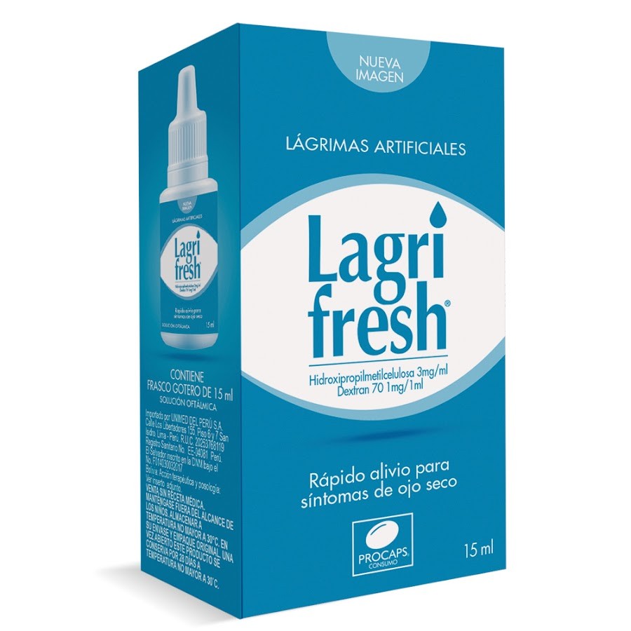 Lagrifresh 3Mg Gotas Frasco x15Ml. Procaps Hidroxipropilmetilcelulosa