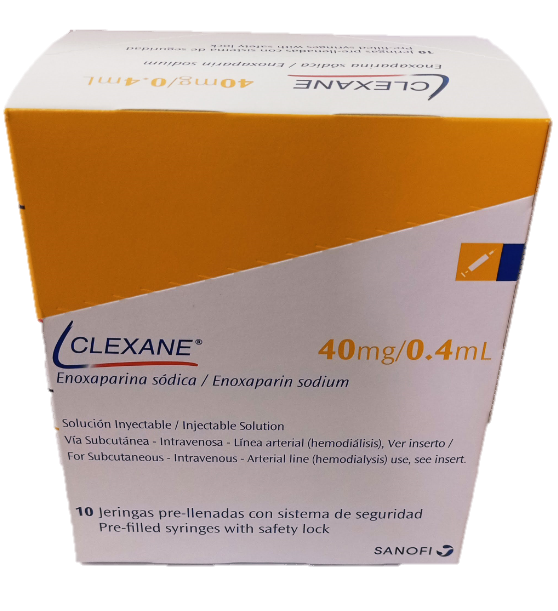 Clexane 40mg/0.4ml Enoxaparina Sódica Sanofi x 10 Jeringas