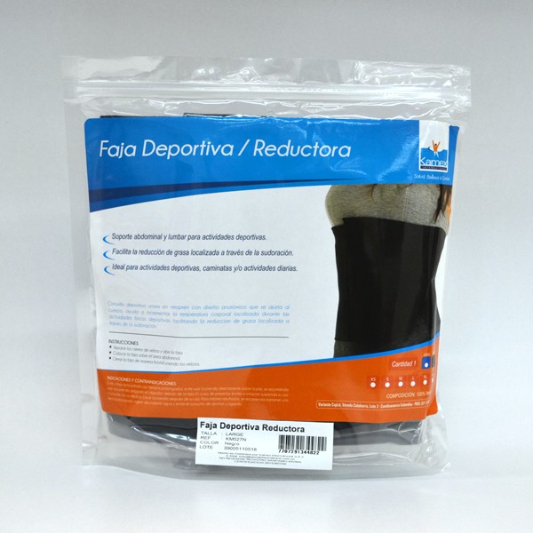 Faja Kamex Adelgazante Md Negra X1Und.