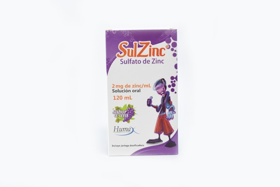 Sulzinc Humax 2Mg Sulfato Zinc Solución Oral Frasco x 120Ml