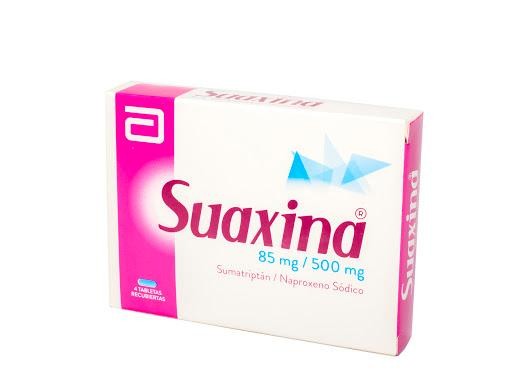SUAXINA 85/500MG TABLETAS CAJA X4 TAB. LAFRANCOL ABBOTT SUMATRIP NAPRO