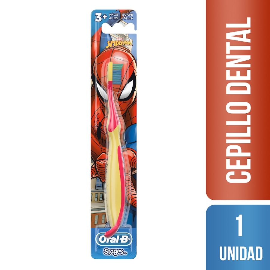 Cepillo Dental Oral-B Stages Para Niño Spiderman x  1Uni