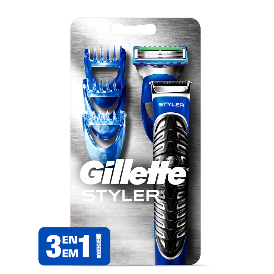 Máquina de afeitar Gillette Styler + repuesto Caja x1und