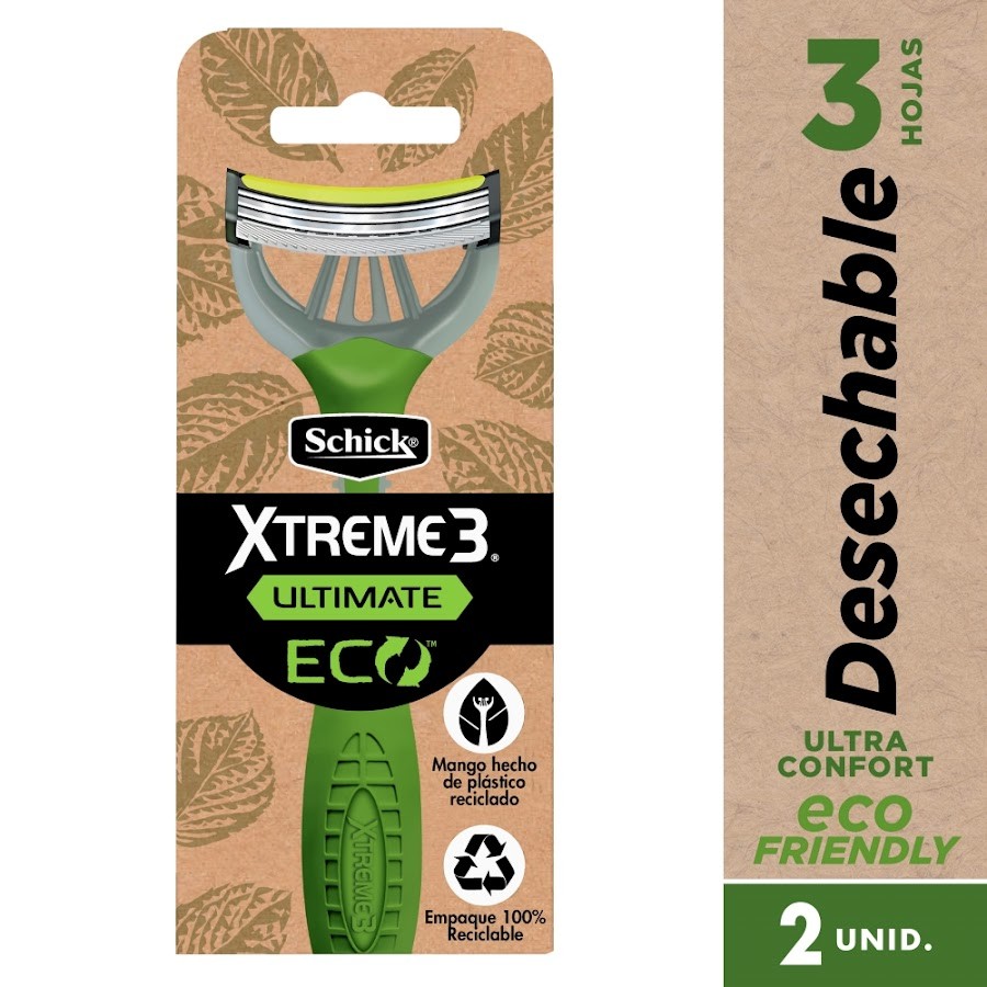 Maquina de Afeitar Schick Xtreme 3 Ultimate Eco x 2Und