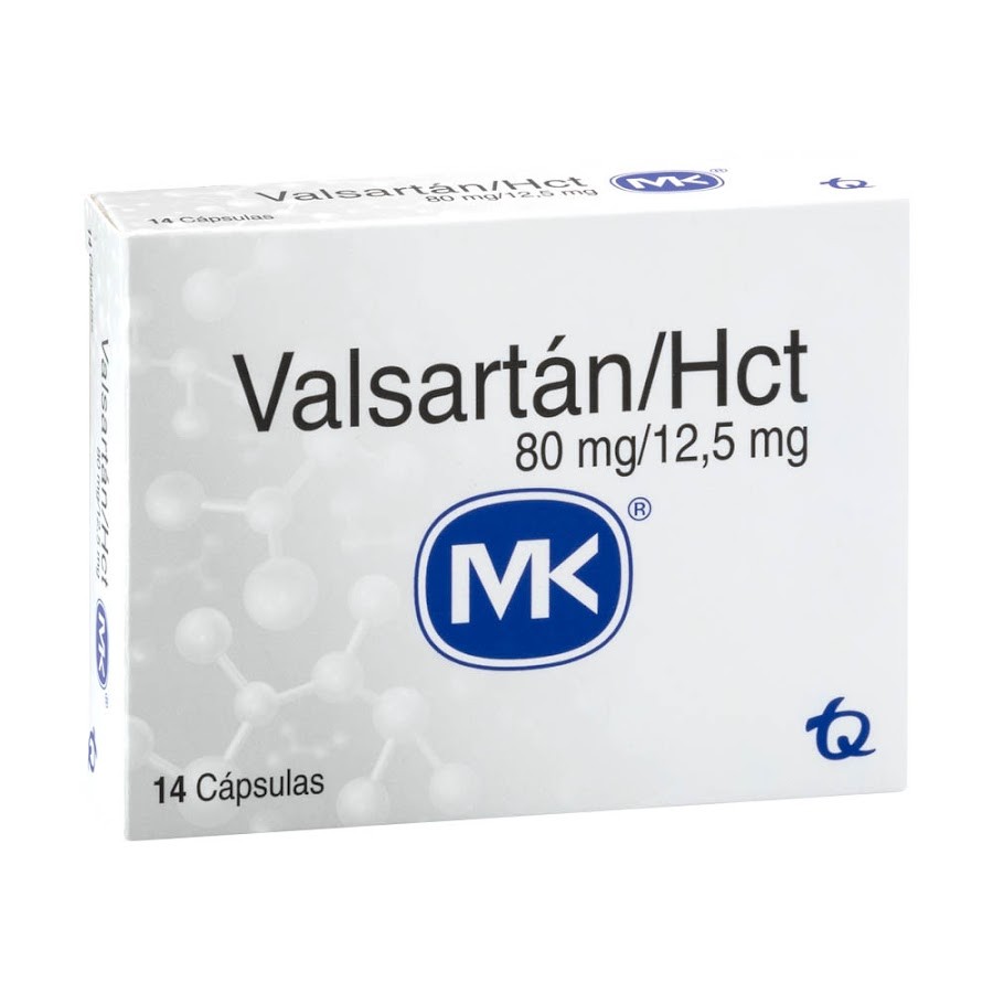 VALSARTÁN/HCT MK 80/12.5MG CÁP CAJA X14CÁP.