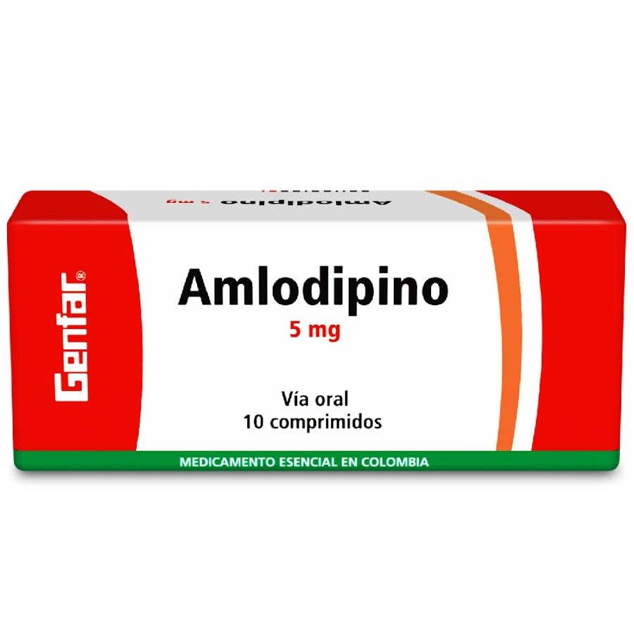 Amlodipino Genfar 5Mg Tabletas Caja X10Tab.