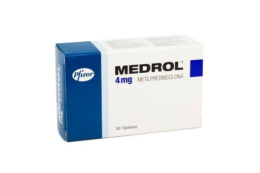 Medrol 4Mg Tabletas Caja X30Tab. Pfizer Metilprednisolona