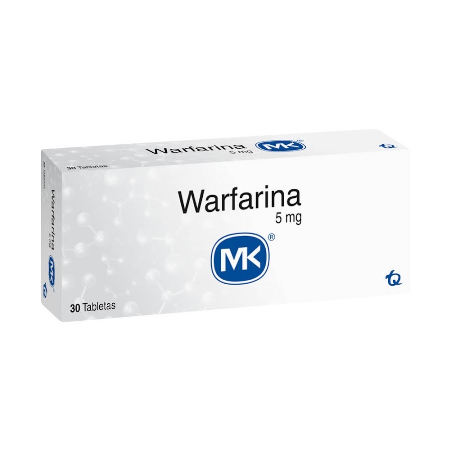 Warfarina MK 5mg Tableta Caja x30Tab.