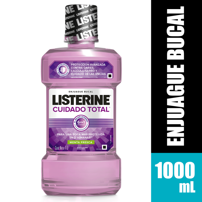 Enjuague Bucal Listerine Cuidado Total x 1Litro