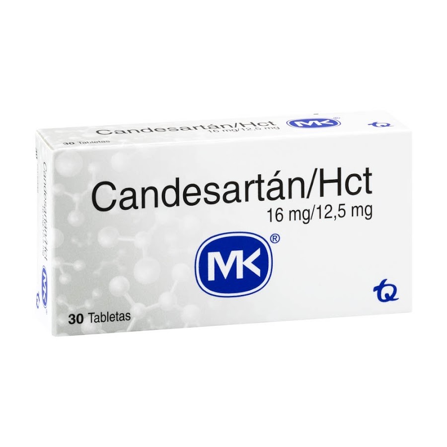 CANDESARTÁN/HCT MK 16/12.5MG.TABLETA CAJA X30TAB.