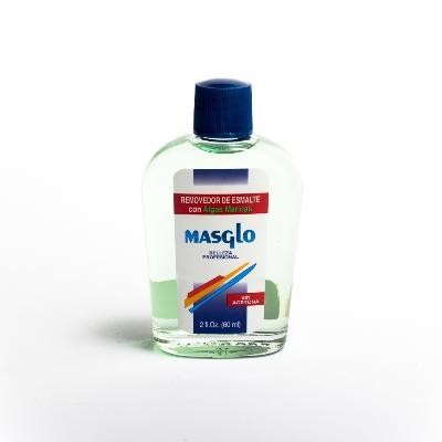 REMOVEDOR MASGLO BELLEZA PROFESIONAL ESMALTE ALGAS MARINAS X60ML.