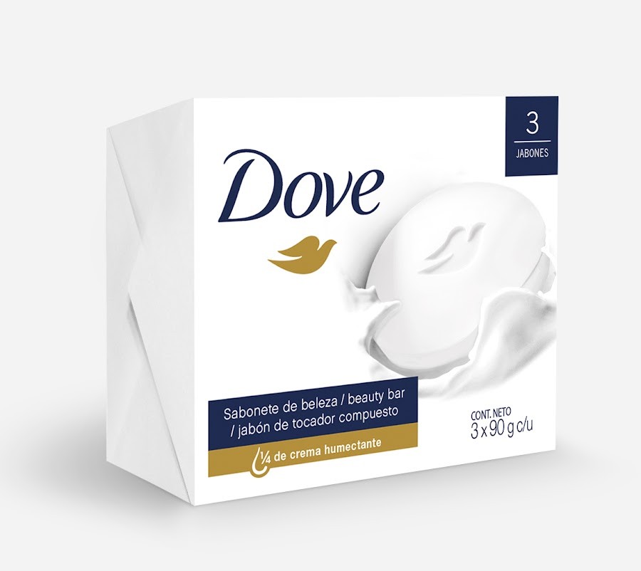 JABÓN DOVE BEAUTY HUMECTANTE X90G. X3UND.