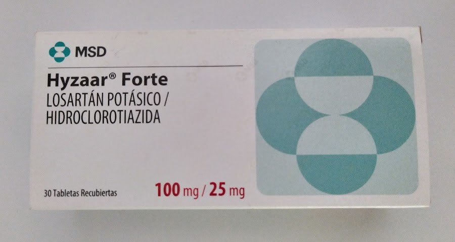 Hyzaar Forte 100/25Mg Tab. Caja x30Tab. MSD Losartán Hidroclorotiazida