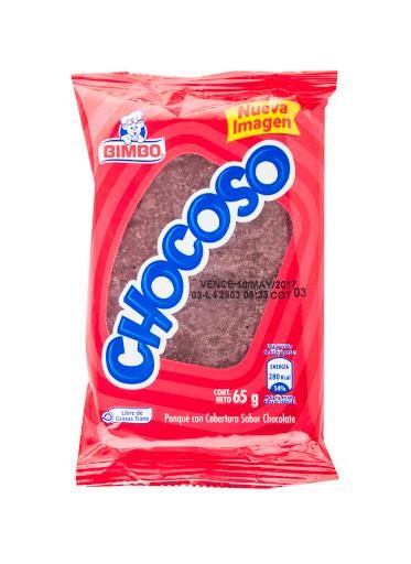Ponqué BIMBO Chocoso x65g.