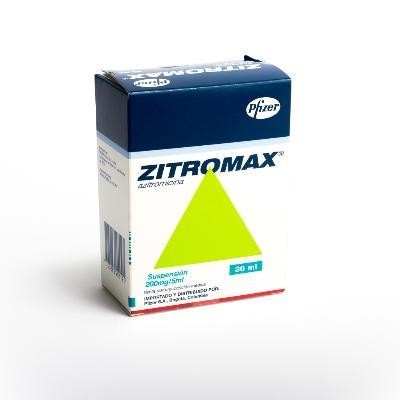 ZITROMAX 200mg/5Ml.Suspensión Oral Frasco x30Ml. PFIZER Azitromicina