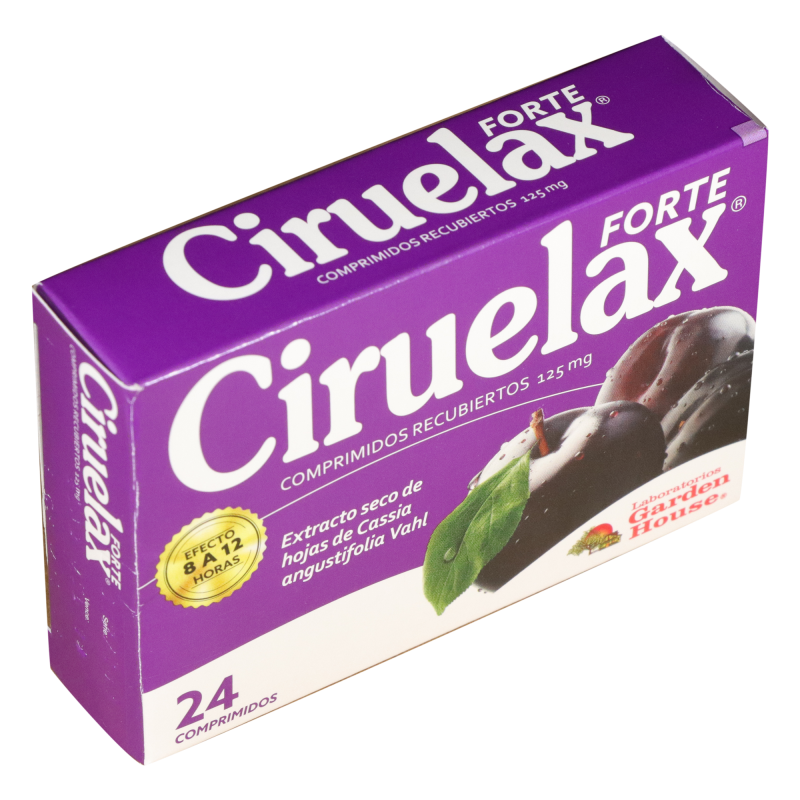 Ciruelax Forte Garden Hause caja x125 mg x 24 Comprimidos