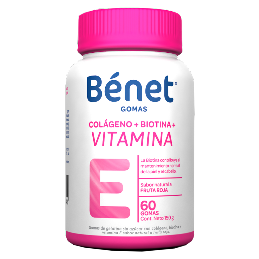 Gomas Benet Colageno Biotina Vitamine E x 60Und