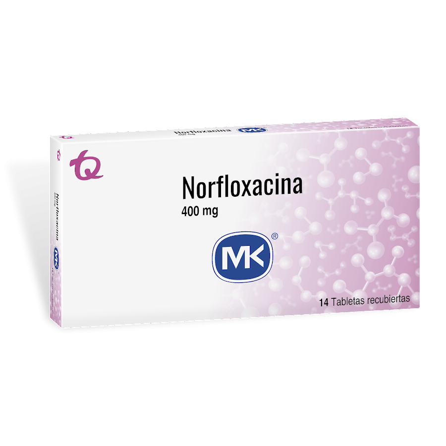Norfloxacina MK 400mg Caja Tableta x14tab.
