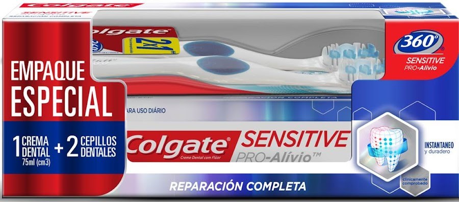 Oft Cepillo Dental Colgate Sensitive X 2Und + Crema Dental Sensitive X