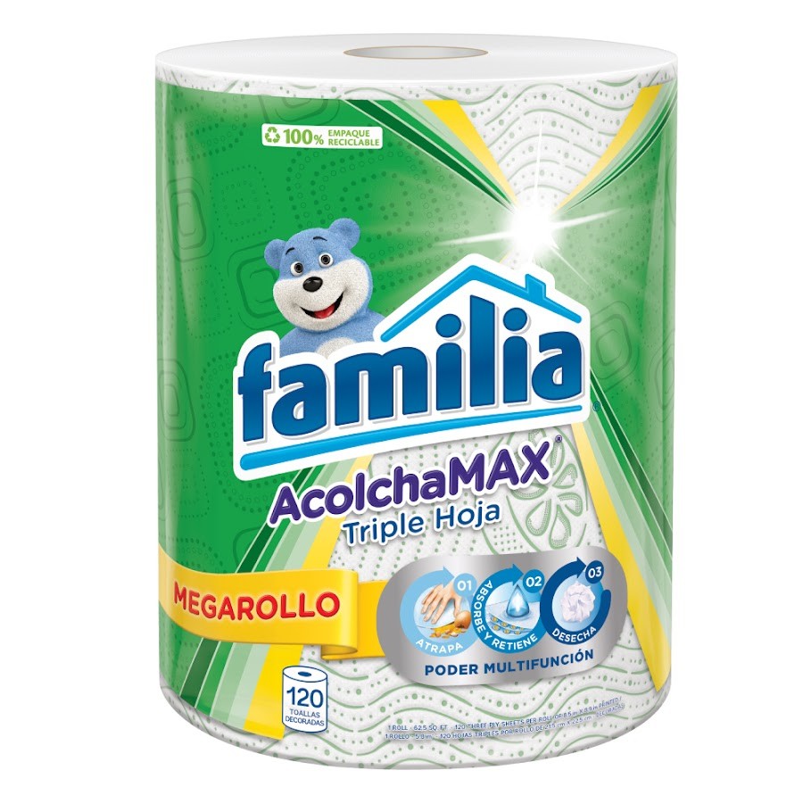 Toallas de Cocina Familia Megarollo Decoradas x120Und. x1Und