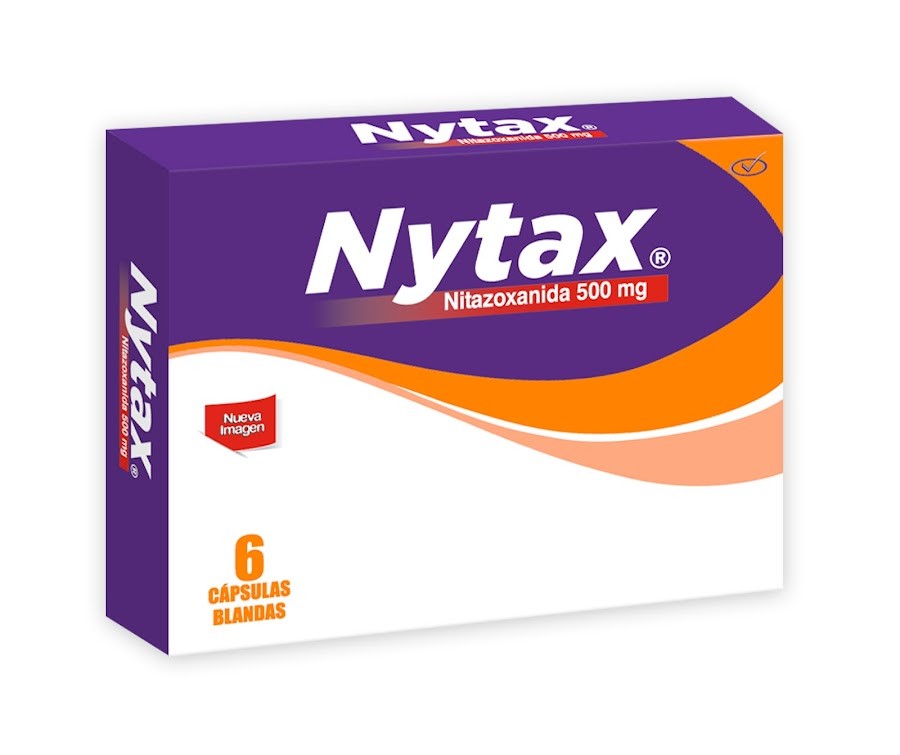 Nytax 500Mg Cápsulas Caja x6Cap. Procaps Nitazoxanida