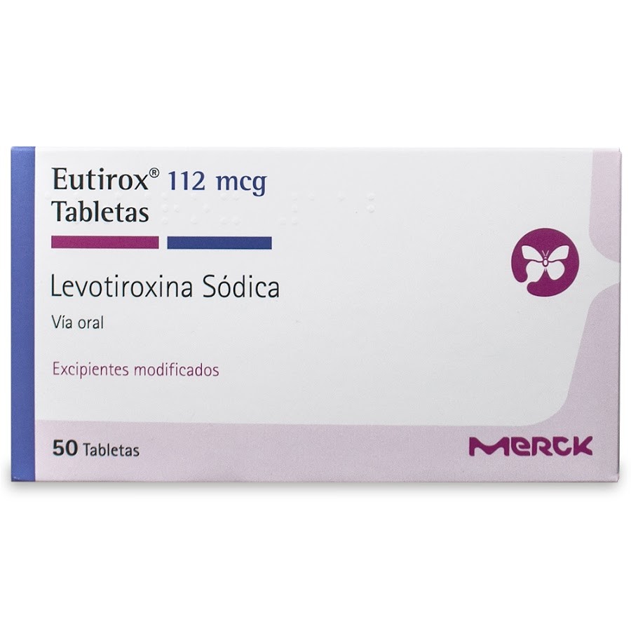Eutirox 112 Mcg Tabletas Caja X50Tab. Merck Levotiroxina
