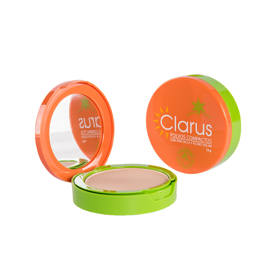Polvos Clarus Compactos Mineral Tono Claro x 12gr