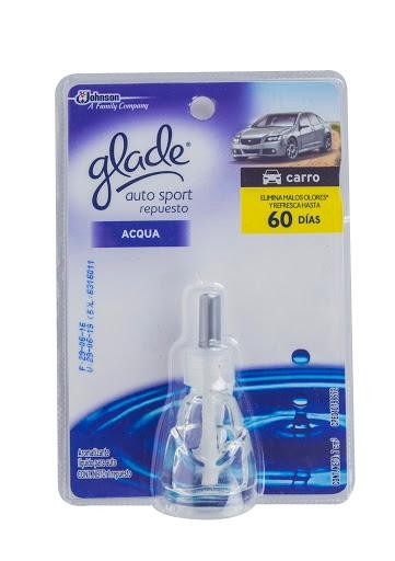 Ambientador GLADE Auto Sport Repuesto Acqua Para Autos x7cc