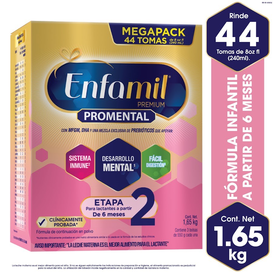 FORMULA INFANTIL ENFAMIL 2 PREMIUM X 1650 GR