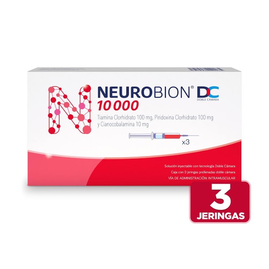 NEUROBIÓN DC 10000 X3AMP. MERCK TIAMINA PIRIDOXINA CIANOCOBALAMINA