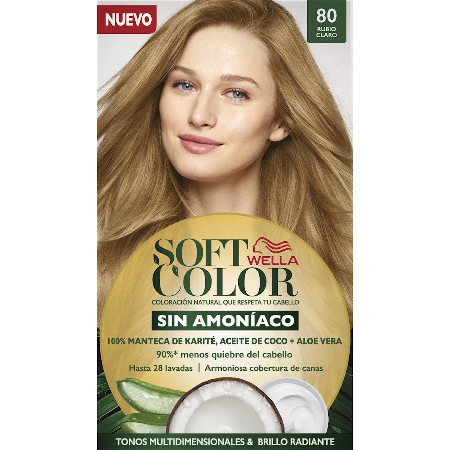 Tinte Wella Soft Color Rubio N°80 X 1Und Sin Amoniaco